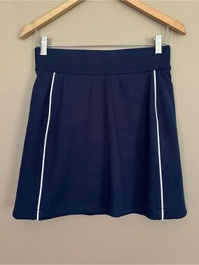 {SPANX} AirPique Skort in Navy with White Trim - Womens Small - NWT